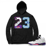 Bel Air 5s Sneaker Hoodie - Black - 23