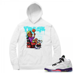 Bel Air 5s Sneaker Hoodie - White - Fresh Fives