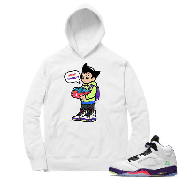 Bel Air 5s Sneaker Hoodie - White - More Sneaker Money