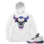 Bel Air 5s Sneaker Hoodie - White - Rare Air Bull