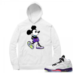 Bel Air 5s Sneaker Hoodie - White - Sneakerhead Mickey