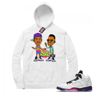 Bel Air 5s Sneaker Hoodie - White - Will and Jazz