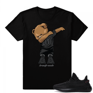 Yeezy Boost 350 V2 Black | Dabbin Bear | Black Shirt