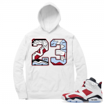 Carmine 6 Hoodie - White 23