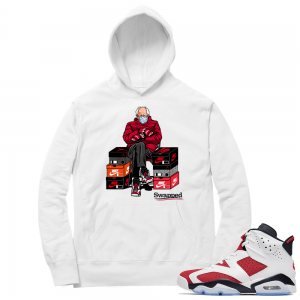 Carmine 6 Hoodie - White Bernie MEME JTSG