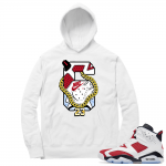 Carmine 6 Hoodie - White Big 6