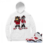 Carmine 6 Hoodie - White Big Steppas