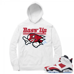 Carmine 6 Hoodie - White Boss up Rocket