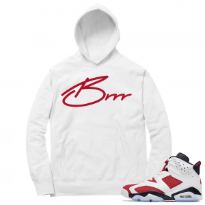 Carmine 6 Hoodie - White Brrr