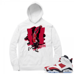 Carmine 6 Hoodie - White Carmine VI