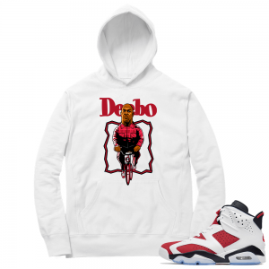 Carmine 6 Hoodie - White Debo Bike