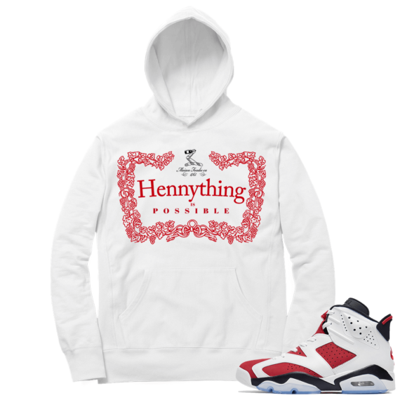 Carmine 6 Hoodie - White Hennything