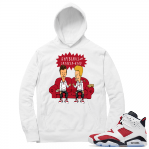 Carmine 6 Hoodie - White Hype Beavis