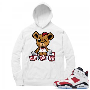 Carmine 6 Hoodie - White Misfit Teddy