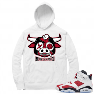 Carmine 6 Hoodie - White  Bull