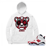 Carmine 6 Hoodie - White  Leopard