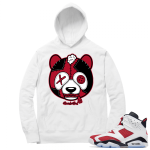 Carmine 6 Hoodie - White  Panda