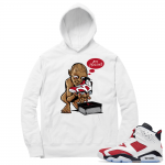 Carmine 6 Hoodie - White My Precious