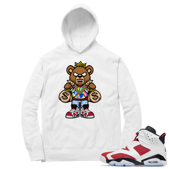 Carmine 6 Hoodie - White Notorious Bear