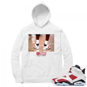 Carmine 6 Hoodie - White OG Carmines