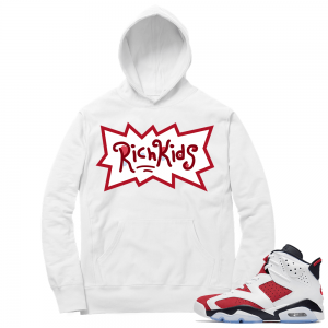 Carmine 6 Hoodie - White Rich Kids