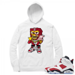 Carmine 6 Hoodie - White Savage