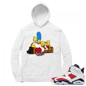 Carmine 6 Hoodie - White Sneaker Fam