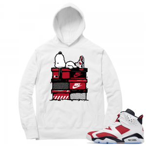 Carmine 6 Hoodie - White Snoopy Sneakerhead