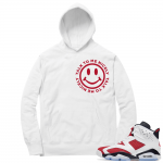 Carmine 6 Hoodie - White Talk to Me Nicely