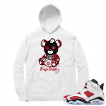 Carmine 6 Hoodie - White Trap Teddy