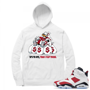 Carmine 6 Hoodie - White WS to MS