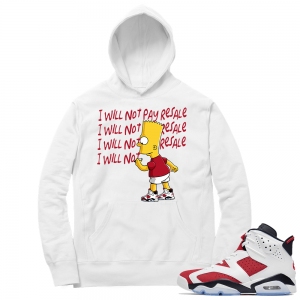 Carmine 6 Hoodie - White Will Not Pay Resale