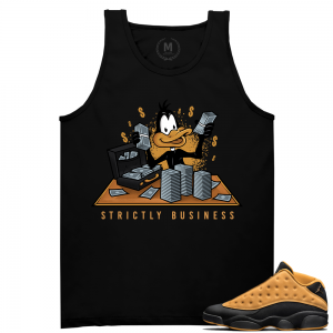 Match Air Jordan 13 Chutney | Strictly Business | Black Tank Tee