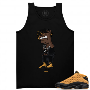 Match Air Jordan 13 Chutney | Lil Uzi Vert Rockstar | Black Tank Tee