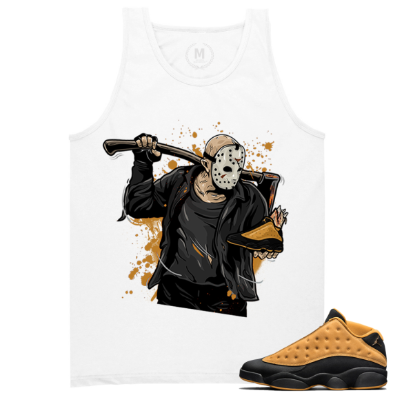 Match Air Jordan 13 Chutney | Jason x Chutney 13s | White Tank Tee