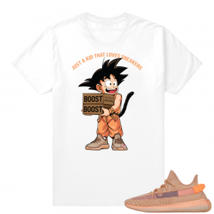 Yeezy 350 Clay | Just A Kid | White shirt