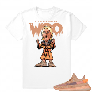 Yeezy 350 Clay | Ric Flair Drip | White shirt