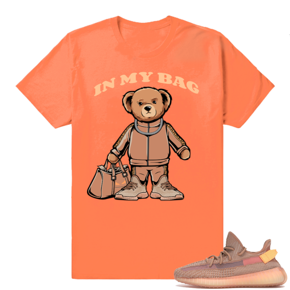 Yeezy 350 Clay | In My Bag | Hyper Orange Shirt