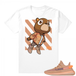 Yeezy 350 Clay | Bear Boost 350 | White shirt