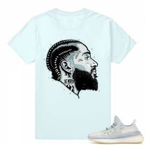 Yeezy Cloud White | Prolific | Light Blue Shirt