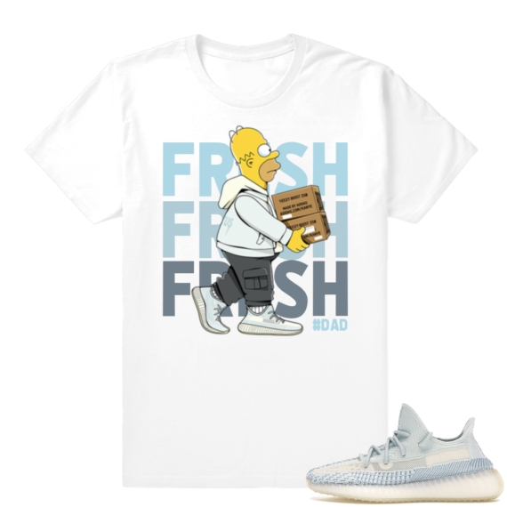 Yeezy Cloud White | Fresh Homer | White Shirt