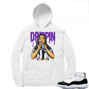 Concord 11 | Drippin 11s | White Hoodie