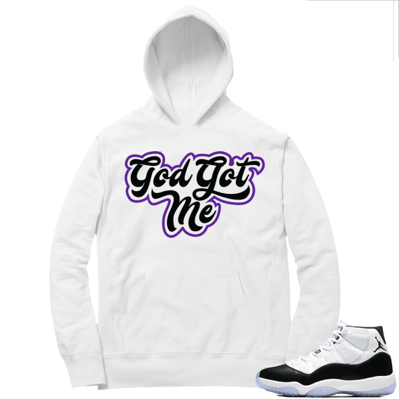 Concord 11 | God Got Me | White Hoodie