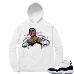 Concord 11 | Huncho Drip | White Hoodie