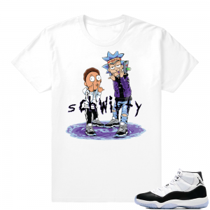 Ric and Morty | Concord 11s | White shirt