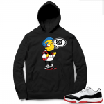 Concord Bred 11 Low Sneaker Hoodie - Black - Millhouse Got EM