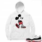 Concord Bred 11 Low Sneaker Hoodie - White - Sneakerhead Mickey