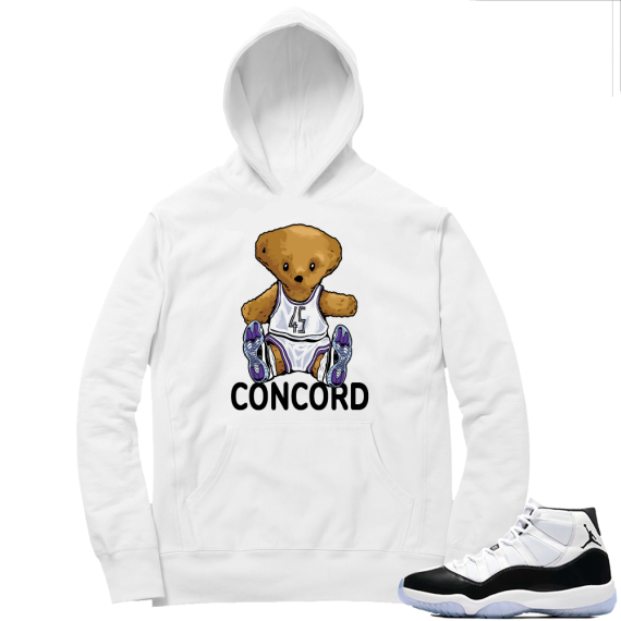 Concord 11 | Concord Bear | White Hoodie