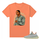 Desert Sage 350 V2 T-shirt - Orange - Pop Smoke Tribute