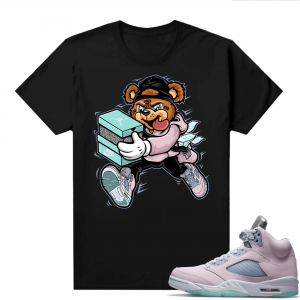 Easter 5s Regal Pink Shirts - Black Bear Sneaker Heist